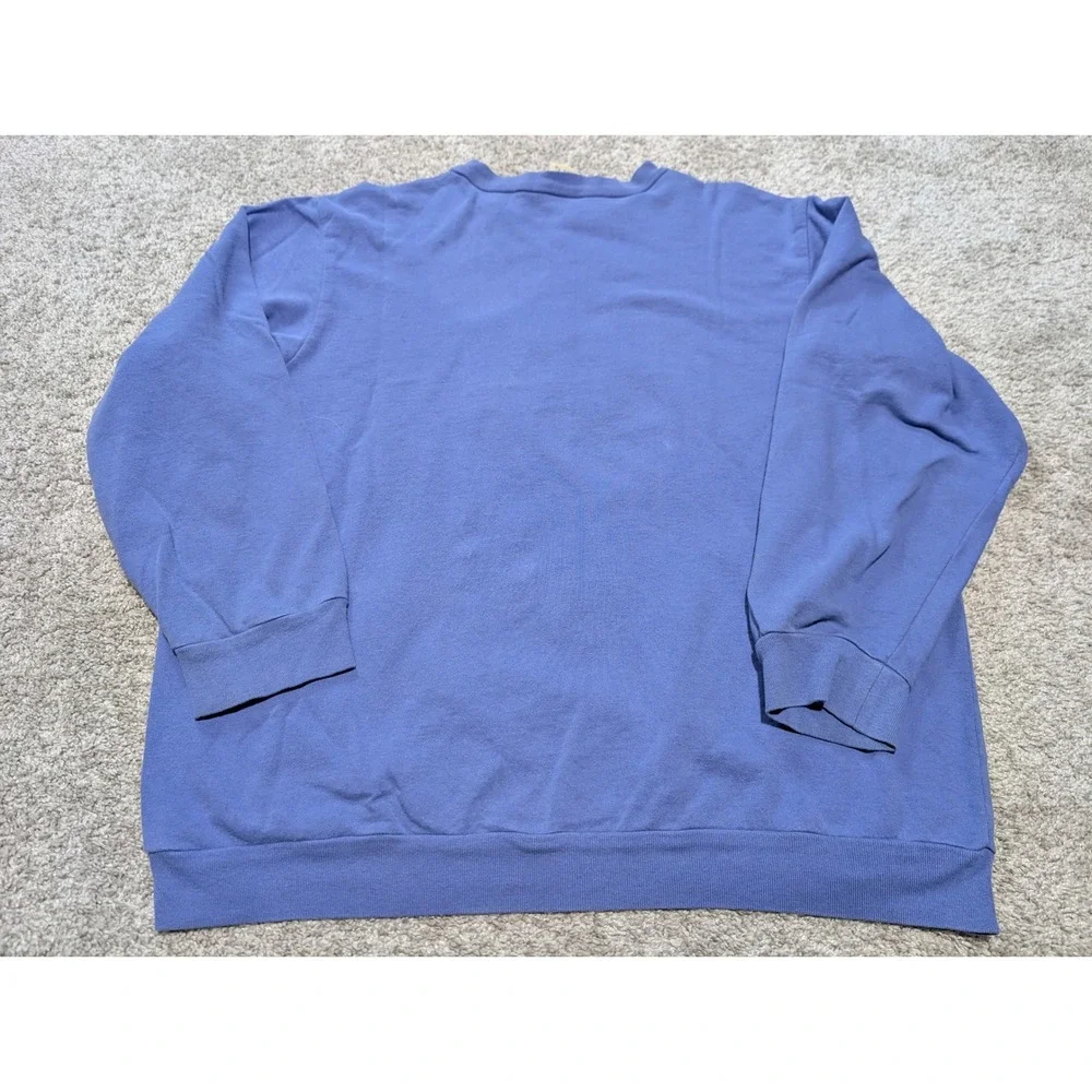 Tea Party‎ Sweatshirt Women XL Blue Pigs in a Blanket Vintage 1998 Graphic Retro